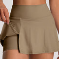 Fashion cross-border sports culottes shortsummer tight high waistfashion tape fitness yoga wear tennis skirt for women