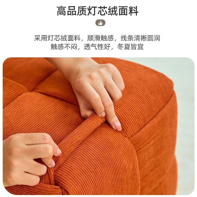 Popular simple sitting stool square stool accessible luxury low stool door changing shoes makeup stool for home living room coffee table sofa footrest