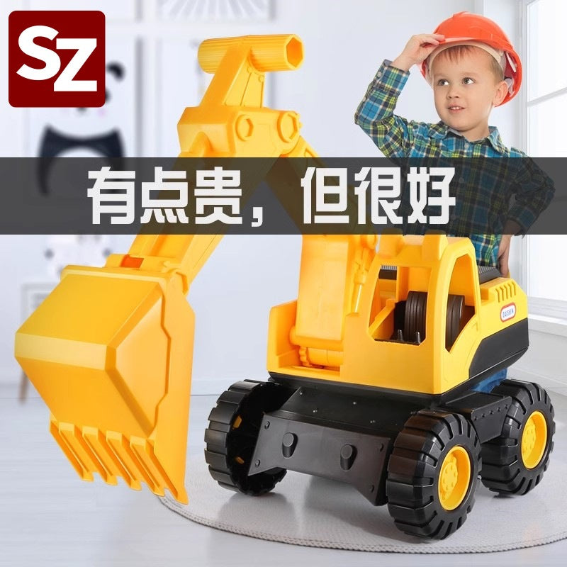 kids excavator toy car baby engineering vehicle dump truck boy extra large excavator gliding 2 years old 3