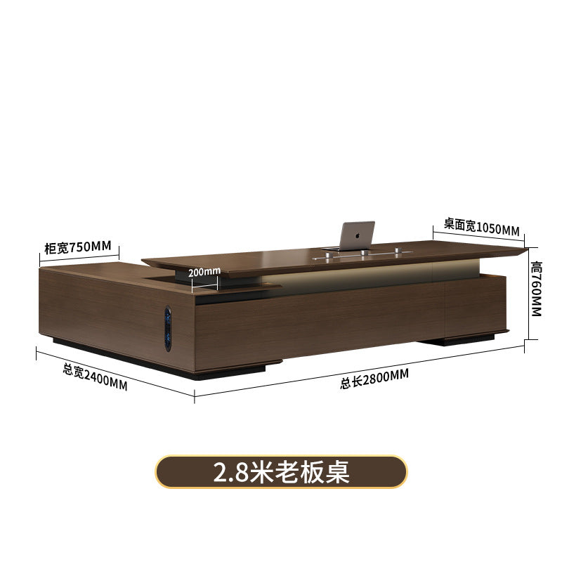 High-end executive desk, office desk, boss desk, minimalist modern light luxury ceo desk, office desk and chair set