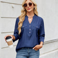 European and american cross-border e-commerce  women's spring/summer new arrivals:  &  casual loose-fit denim-look long shirt