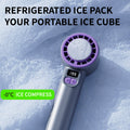 New cross-border high-speed handheld ice fan with digital display