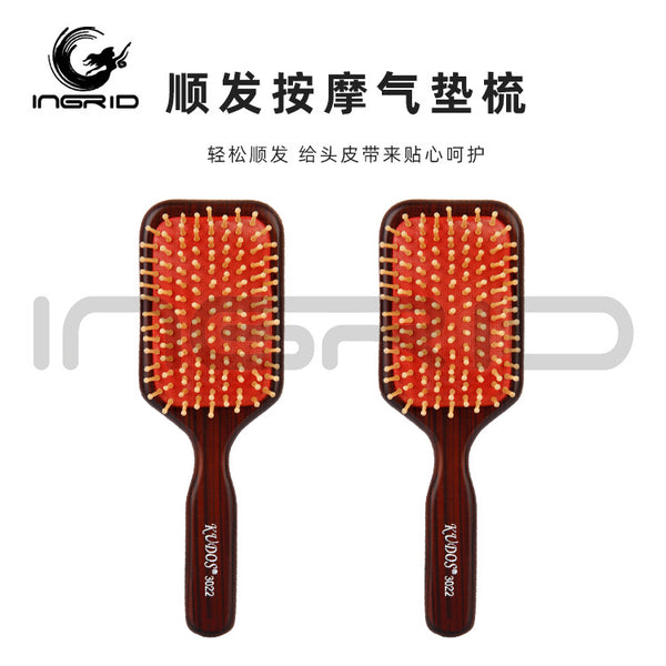 Sandalwood Air Cushion Comb Airbag Comb Massage Head Meridian Wood Comb Women's Special Long Hair Scalp Home Massage Comb