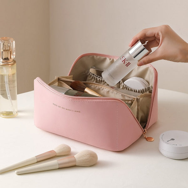 New travel toilet set portable pu cosmetic bag simple portable pvc waterproof toilet bag portable