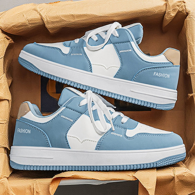 2026 new spring hot-selling men's shoes: stylish and versatile skate shoes, thick-soled, wear-resistant casual sneakers, trendy student shoes for men