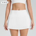 Fashion tennis skirt casual breathable pleated sports skirt for women fake two-piece quick-drying fashion tape high waist fitness skirt