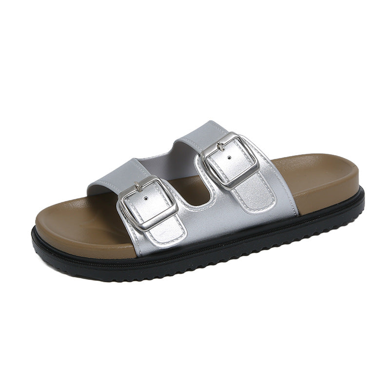 Women's summer sandals: stylish and versatile new beach shoes - high heel, platform, wedge, double buckle sandals