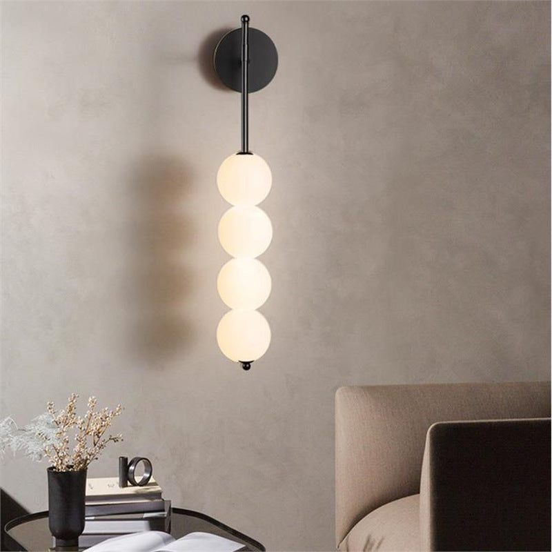 Creative modern minimalist nordic bedside wall lamp bedroom ambiance designer gourd living room background wall decorative light