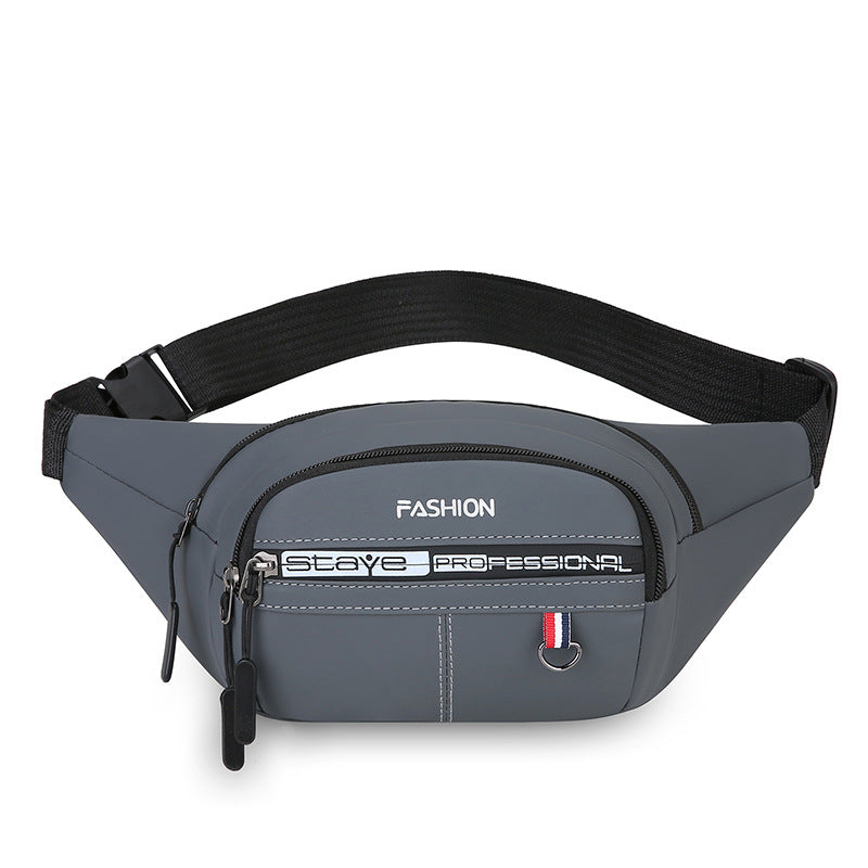 Cross-border new men's fanny pack outdoor travel shoulder bag fashion trend commuting versatile messenger bag cash register breast bag