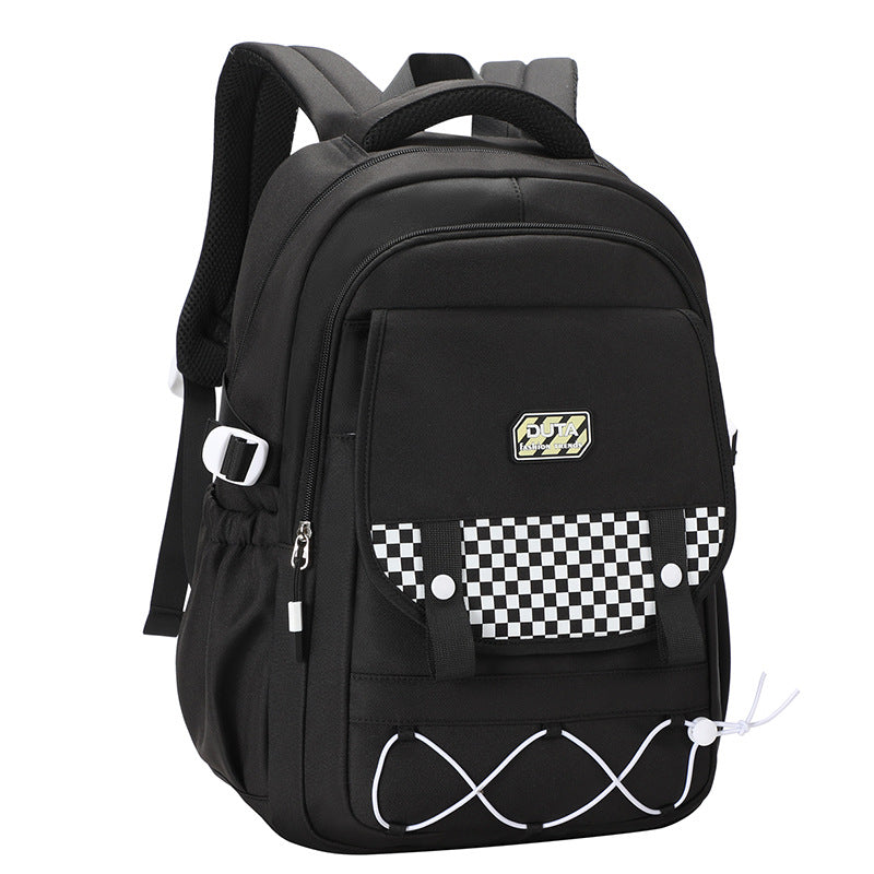 New schoolbag trend Junior and high school student schoolbag fashionable and simple versatile backpack light commuter computer backpack