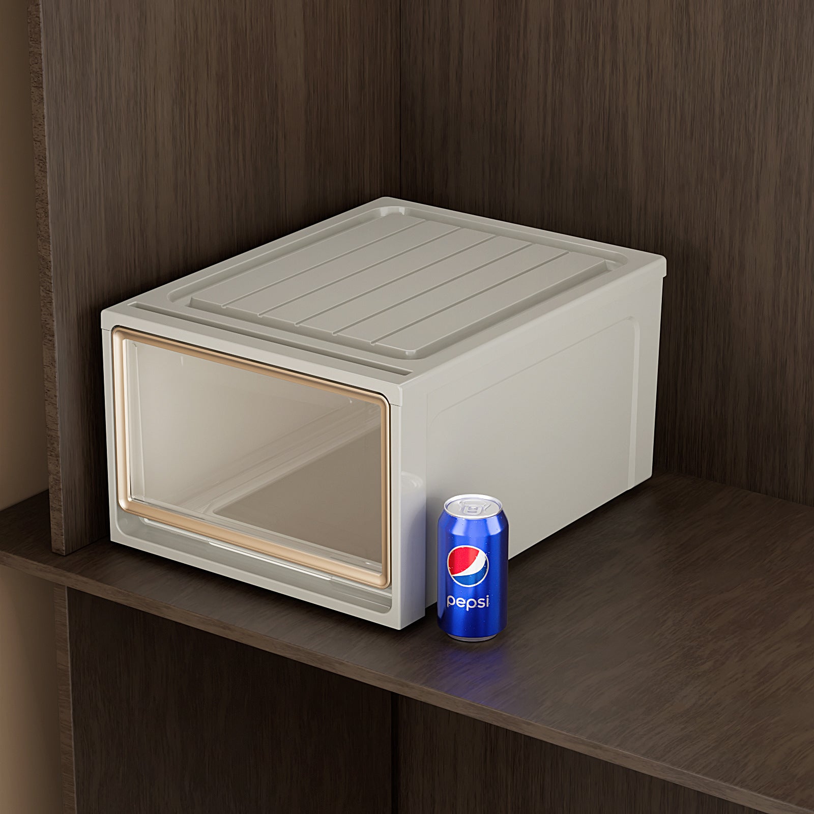 Storage Box Drawer Storage Box Household Wardrobe Clothing Pants Underwear Organizing Box Transparent Plastic Storage Cabinet