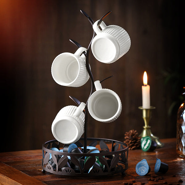 Customized wrought iron cup holder hanger, water cup mug holder, coffee cup holder, water cup holder hanging, kitchen cup holder, cup holder, drying cup holder