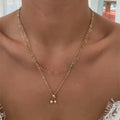 Wholesale autumn/winter necklaces: european and american style cute cherry alloy rhinestone pendant, versatile high-end gold-plated women's choker necklace