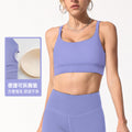 Slimming look family high elastic yoga clothes women's tight quick-drying fitness clothes tops cross back running sports intimates