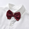 First birthday outfit for baby boys - spring collection: little gentleman suit with vest - three-piece set for baby's birthday, wedding, or banquet
