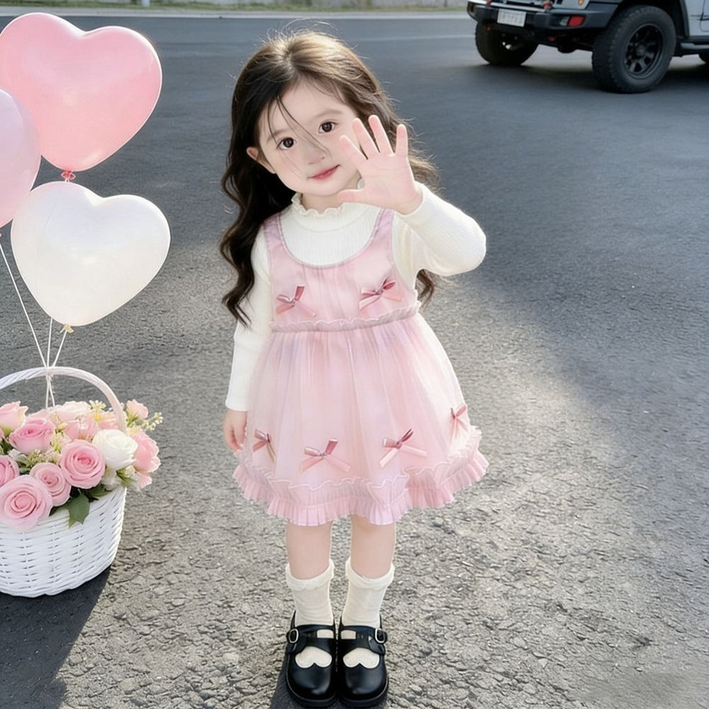 Girls' sweet summer dress - new summer collection, stylish baby dress,  kids' princess tulle dress, hot seller
