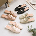 2025 summer women's casual sandals & slides - korean style slip-ons, closed-toe mules, and half-slippers
