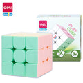 Deli YP102 Macron Third Order Rubik's Cube Beginner Children's Competition Student Educational Toy Set Rubik's Cube