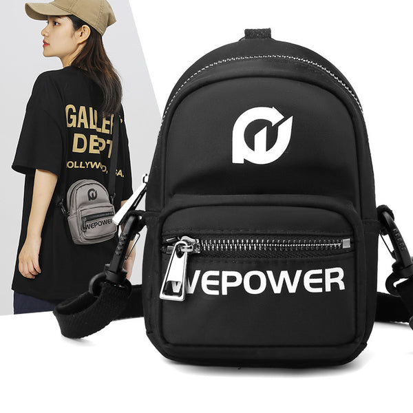 WEPOWER new breast bag fashionable waterproof messenger bag men's and women's wear-resistant nylon casual mobile phone arm bag shoulder bag