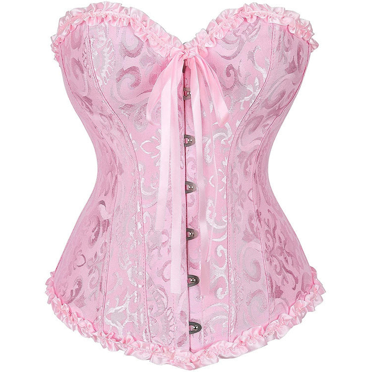 Palace body shaping tops strapless tummy slimming slimming sexylace floral corset bra