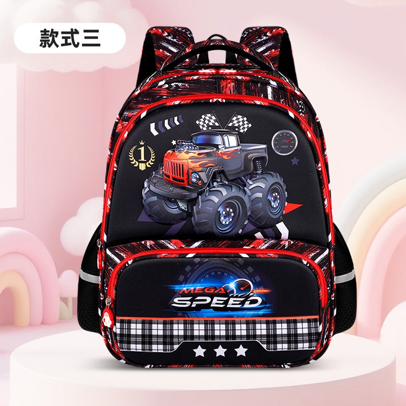 2025 new cute cartoon kids' backpack - large capacity, multi-compartment, lightweight, spine-protecting backpack for grades 1-3