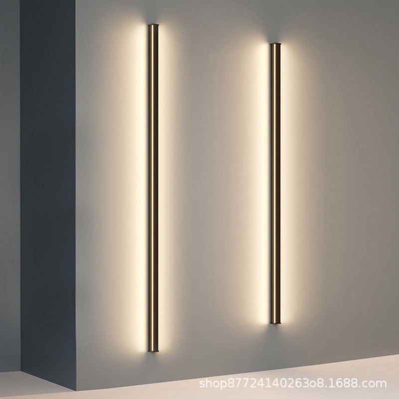 Casualaccessible luxury normcore bench wall lamp living room sofa background wall lamp aisle bedroom bedside led line lamp