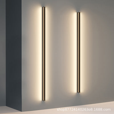 Casualaccessible luxury normcore bench wall lamp living room sofa background wall lamp aisle bedroom bedside led line lamp