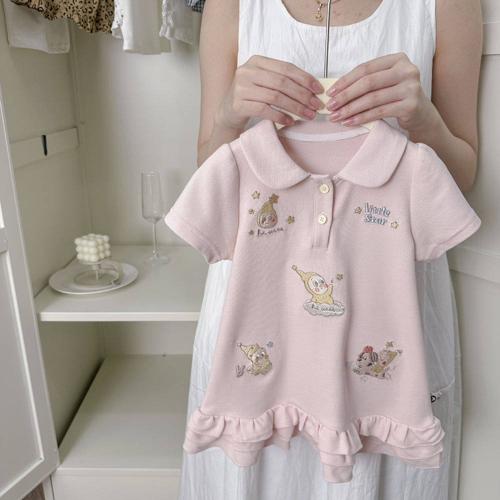 Girls'  new summer dress: trendy korean style princess dress for kids, stylish and chic for baby girls