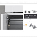 Printer cabinet, copier cabinet, chinoiserie double door assembly, 3-layer wheeled movable fax machine office file cabinet