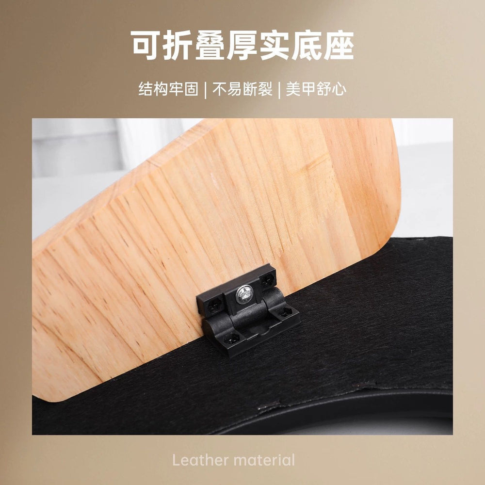 New nail art foldable hand rest with phone holder - u-shaped, tiltable, soft desktop arm support tool, perfect for salon use