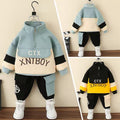 Kids' tracksuit: stylish and trendy boys' activewear set - korean style autumn/winter sweatshirt and pants for toddlers and young boys