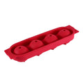 Four-sphere silicone ice cube tray with lid, round ice cube tray, silicone ice mold, round ice making box, creative ice maker