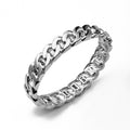 Wholesale braided open bangle bracelet - fashionable, minimalist, irregular round alloy bracelet for women - perfect for us & european cross-border e-commerce
