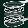 Electric mosquito swatter two-in-one rechargeable for home mosquito killer lithium battery electric mosquito swatter mosquito killer lamp fly swatter rechargeable