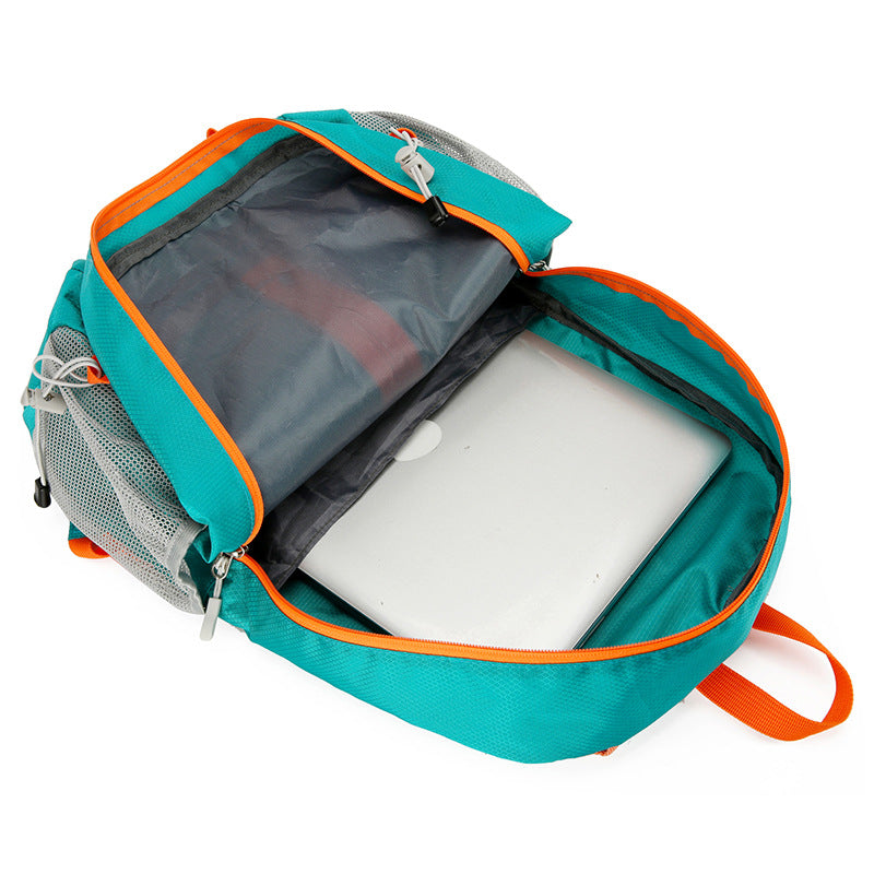 New outdoor lightweight folding backpack large capacity wear-resistant storage skin bag mountaineering travel sports backpack