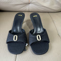 2025 summer new arrival: pleated metallic thong sandals - stiletto heel, open toe, elegant & sexy women's footwear