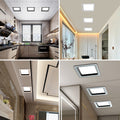 Honeycomb small square light large panel 19x19 opening black integrated ceiling led small square light black frame high brightness new arrival