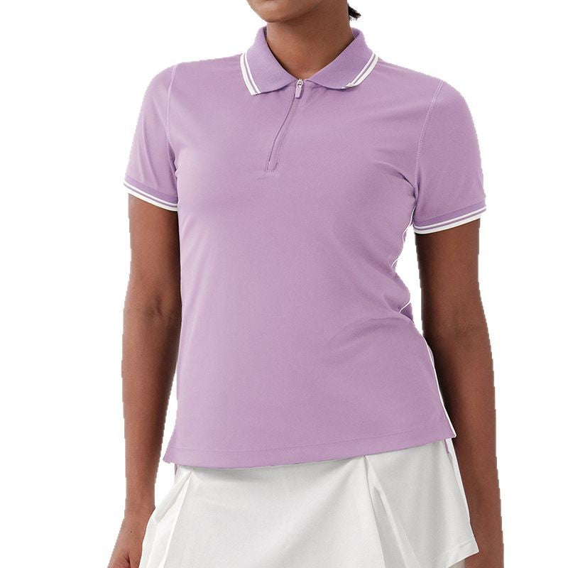 Spring/summer new polo shirt - short sleeve casual golf tennis top - antibacterial, moisture-wicking, quick-drying t-shirt