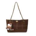 American retro diamond quilted crossbody bag - women's trendy & unique underarm bag - large capacity commuter shoulder bag