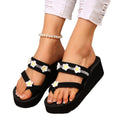 Camellia fashion new thick sole plus size flip flops 2025 summer new korean niche style sandals and slippers for women