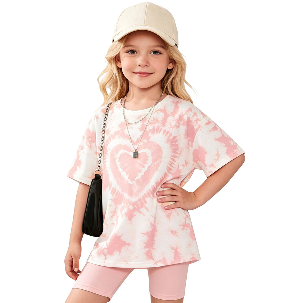 wholesale girls' short-sleeve and shorts sets, fashionable spring, summer, and autumn outfits for girls