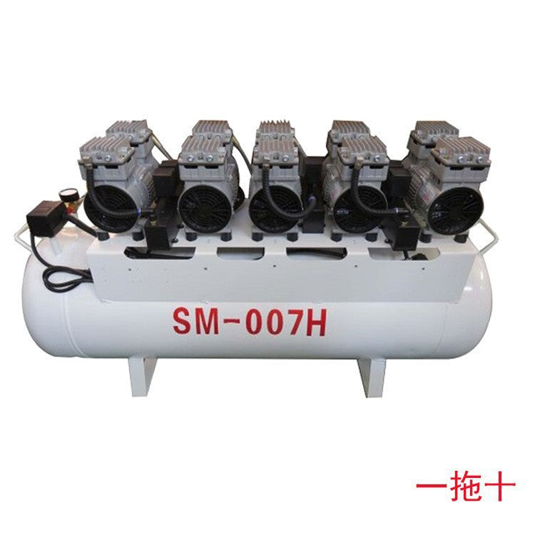 Dental negative pressure suction machine, oil-free air compressor, oral dental chair suction system, one-to-eight sewage treatment device