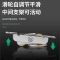 Baolian plastic steel door and window pulleys stainless steel solid screen sliding door track rollers glass door accessories