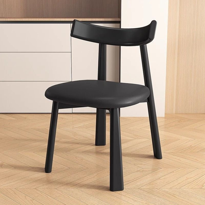 Solid wood dining chair scandinavianfrench medieval feng for home dining chair casual back dining chair black paddle restaurant bar chair