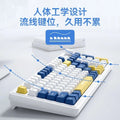 Sanju kb18 wireless bluetooth tri-mode keyboard - mechanical feel, backlit, color-matching knob, laptop & office use