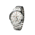 three-eye men outdoor sports steel belt stainless steel fashion business luminous men quartz watch