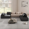 Lawrence genuine leather sofa italian normcore large and small apartment house villa customer corner sofa modern straight row leather sofa