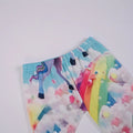 foreign trade summer girl home wear gradient 3d digital printing 2 pieces short-sleeved shortssuit