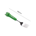 Platform-selected cartoon cutlery set: high-temperature resistant, detachable handle, cute baby forks, stylish children's dining utensils