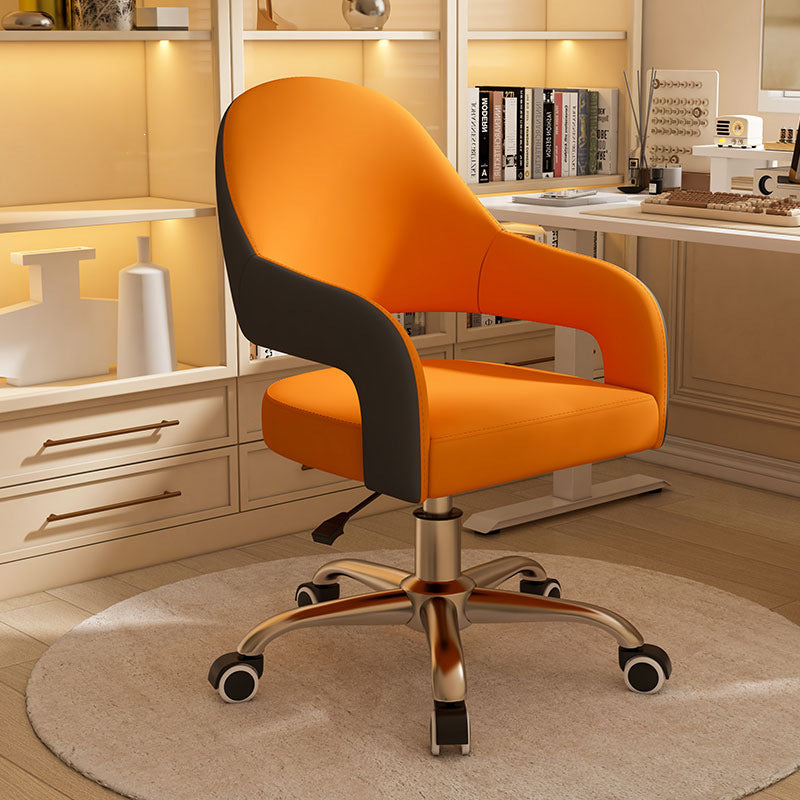 Comfortable designer adjustable height home office chair for bedroom, makeup desk, computer study, and writing desk - swivel chair